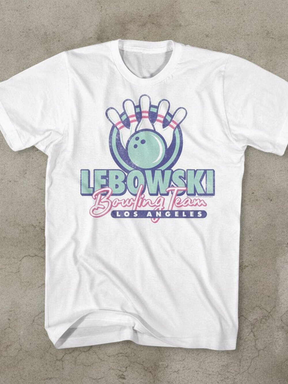 Lebowski Bowling Team T-Shirt | Retro Bowling Graphic Tee | Vintage Los Angeles
